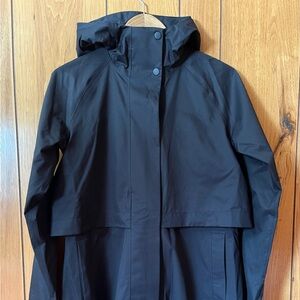 NWOT Athleta Women's Black Trench Rain Coat